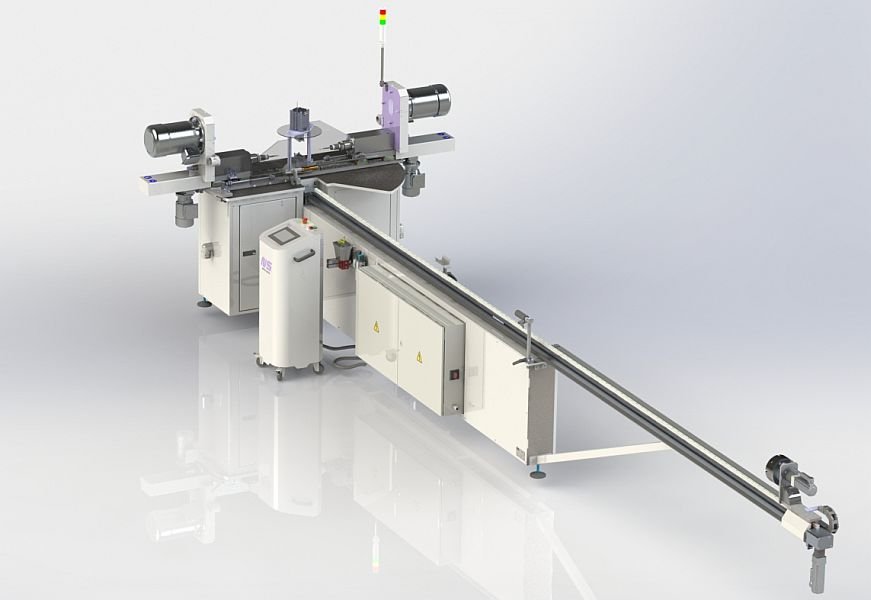 NS TDM2 AT - automatický stroj na vrtání, tavné vrtání a řezání vnitřních závitů